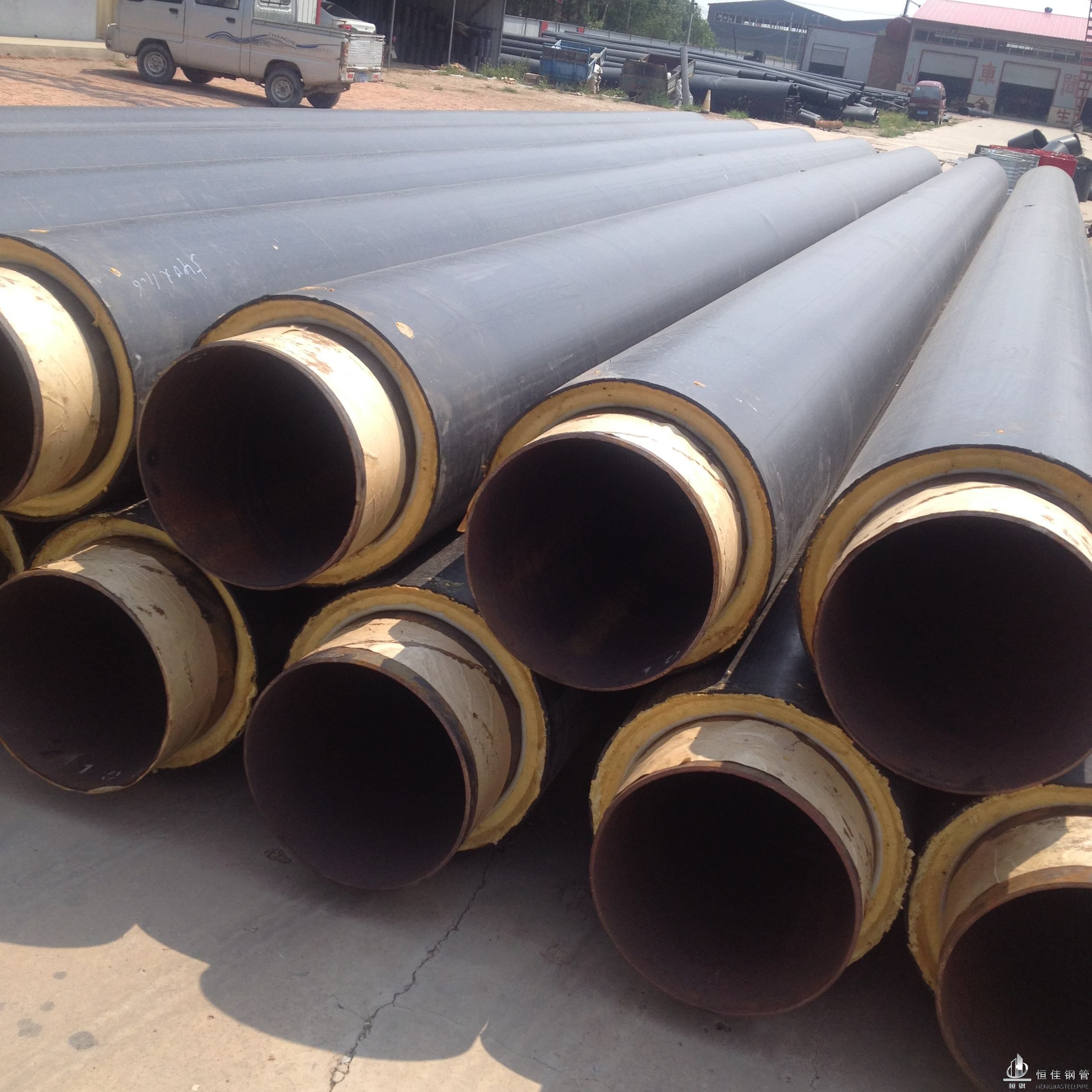 Directly buried polyurethane insulated pipe pipe