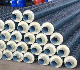 Overhead polyurethane insulated pipe